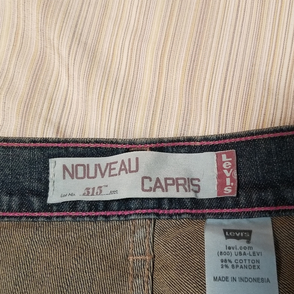 NWT Levi 515 Nouveau Stretch Capris Size 18 - Picture 5 of 9